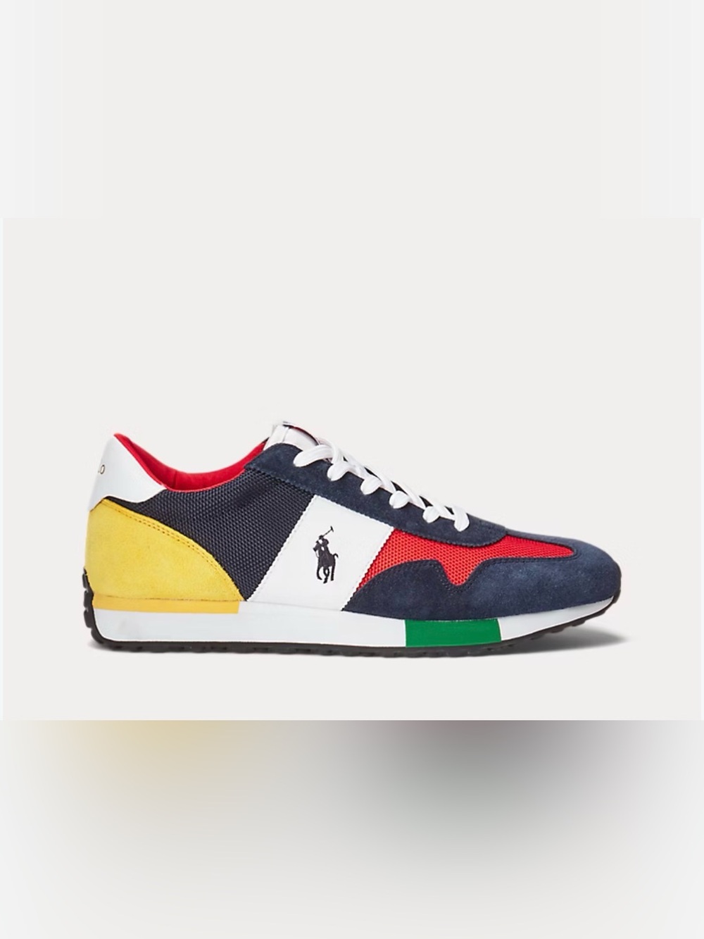 Polo Ralph Lauren Train 85 Sneaker Multi Color Size 11.5 Polo Player Logo Trail
